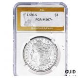 1880-S Morgan Silver Dollar PGA MS67+