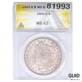 1901-O Morgan Silver Dollar ANACS MS62