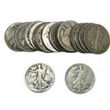 Roll of 20 Walking Liberty 50C