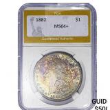 1882 Morgan Silver Dollar PGA MS64+