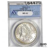 1888-O Morgan Silver Dollar ANACS MS62 VAM-1B1