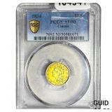 1834 $2.50 Gold Quarter Eagle PCGS AU50 Classic