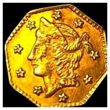 1857 Gold 1/4 Dollar California Fractional HIGH GR