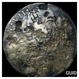 Colonial Spain Silver 8 Reales Punchmarked NEARLY