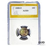 1908-D Barber Dime PGA AU58+