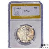 1940 Walking Liberty Half Dollar PGA MS66+