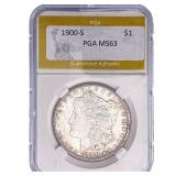 1900-S Morgan Silver Dollar PGA MS63