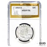 1950-D Franklin Half Dollar PGA MS64 FBL