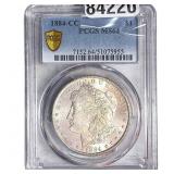 1884-CC Morgan Silver Dollar PCGS MS64