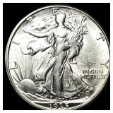 1935-D Silver Walking Liberty Half Dollar UNCIRCUL