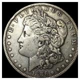 1886-O Silver Morgan Dollar NEARLY UNCIRCULATED