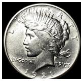 1921 Silver Peace Dollar CLOSELY UNCIRCULATED