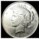 1922 Silver Peace Dollar CLOSELY UNCIRCULATED