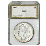 1890 Morgan Silver Dollar PCI MS63