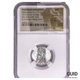 Parthian Empire Mithridates II 121-91 BC Silver D