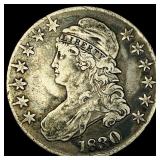 1830 Capped Bust Half Dollar LIGHTLY  CIRCULATED