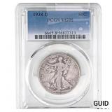 1938-D Walking Liberty Half Dollar PCGS VG08