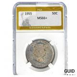 1955 Franklin Half Dollar PGA MS66+