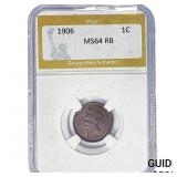 1906 Indian Head Cent PGA MS64 RB