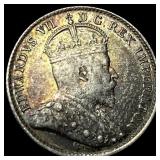 1904 Silver 5 Cents Canada UNCIRCULATED