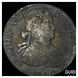 1810 Colonial Spain Silver 8 Reales Punchmarked NE