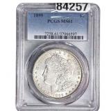 1899 Mercury Silver Dollar PCGS MS61