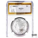 1884-S Morgan Silver Dollar PGA AU53+