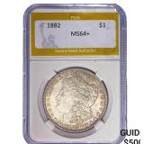 1882 Morgan Silver Dollar PGA MS64+