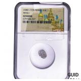 Russia Peter I 1682-1725 Silver Kopeck NGC Genuin