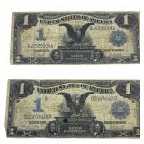 [2] 1899 $1 U.S. Silver Certificate Large Eagle Bl