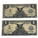 [2] 1899 $1 U.S. Silver Certificate Large Eagle Bl