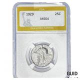 1929 Standing Liberty Quarter PGA MS64