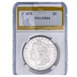 1878 Morgan Silver Dollar PGA MS64