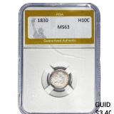1830 Capped Bust Half Dime PGA MS63