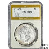 1878 Morgan Silver Dollar PGA MS64