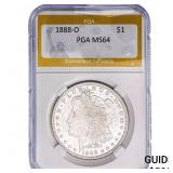 1888-O Morgan Silver Dollar PGA MS64