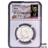 1964 Kennedy Half Dollar NGC MS65