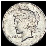 1921 Silver Peace Dollar CLOSELY UNCIRCULATED