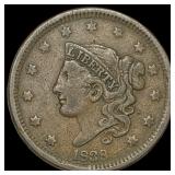 1838 Coronet Head Large Cent HIGH GRADE