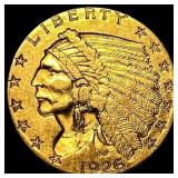 1926 Indian Head $2.5 Gold Quarter Eagle UNCIRCULA