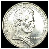 1918 Silver Illinois Half Dollar UNCIRCULATED