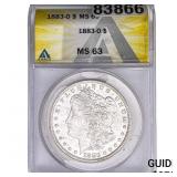 1883-O Morgan Silver Dollar ANACS MS63