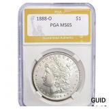 1888-O Morgan Silver Dollar PGA MS65