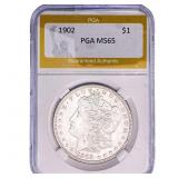 1902 Morgan Silver Dollar PGA MS65