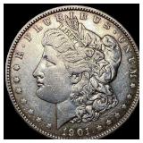 1901 Silver Morgan Dollar CLOSELY UNCIRCULATED