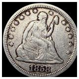 1858 Seated Liberty Quarter LIGHTLY CIRCULATED