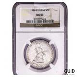 1920 Pilgrim Half Dollar NGC MS63