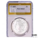 1897 Morgan Silver Dollar PGA MS64