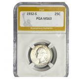 1932-S Washington Silver Quarter PGA MS63