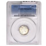 1923 Mercury Silver Dime PCGS MS64 FB